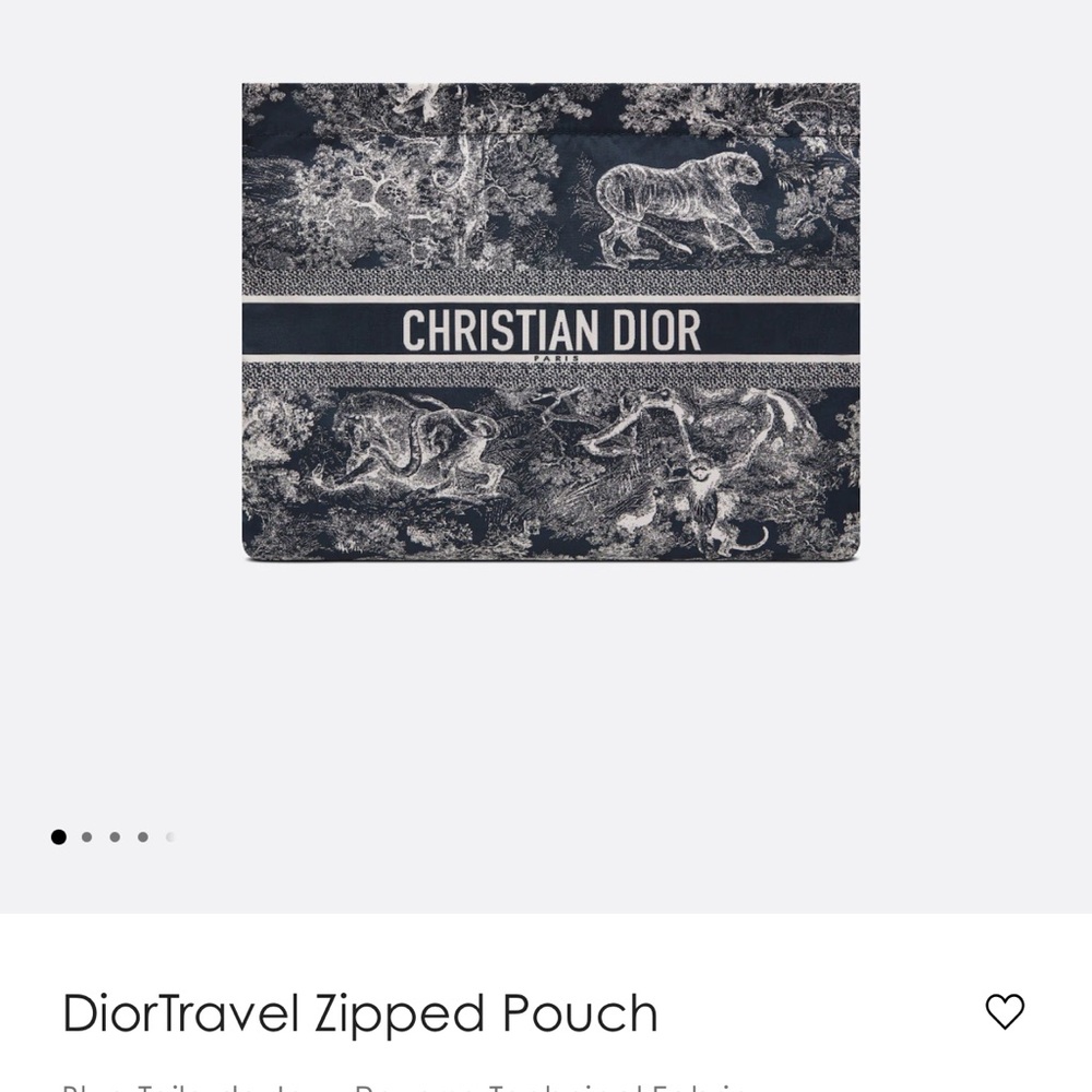 DiorTravel Zipped Pouch
Blue Toile de Jouy Reverse Technical Fabric